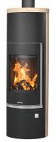 Kaminofen Justus wasserführend Faro AQUA 2.0 Stahl Schwarz/Sandstein 8,5 kw